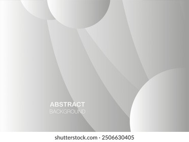 Grey wave vector abstract background flat design stock illustration