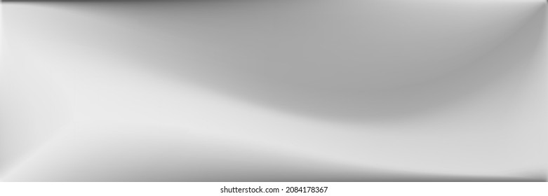 Grey Wavy Gradient Mesh. Alluminium Smooth Surface Illustration. Gray Blank Modern Design Backdrop. Metallic Natural Wavy Gradient Mesh. Silver  Vibrant Original Background.
