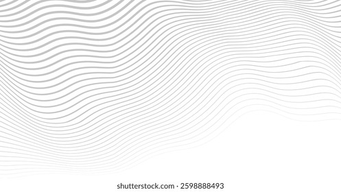 grey wavy lines abstract background
