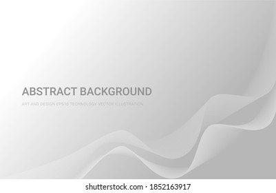 Grey wavy smoke abstract background.