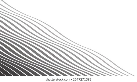 Grey wavy stripes line seamless pattern background for modern abstract fabric wallpaper and digital design