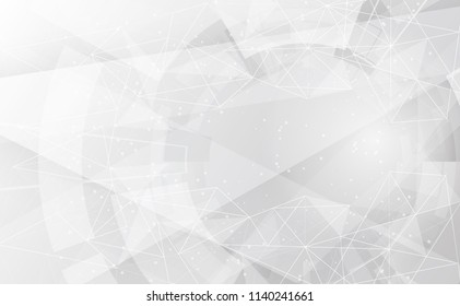 Grey wheel geometric technology background with gear shape. Vector abstract graphic design