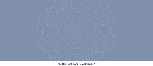 Grey white abstract background with white circle lines, technology hi-tech futuristic template. Vector illustration