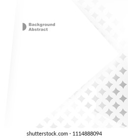 grey & white abstract background design. Decorative web layout or poster, banner.