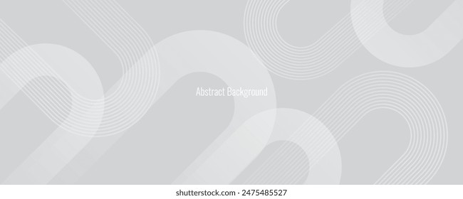 Grey white abstract background. Diagonal rounded lines elements. Modern futuristic concept