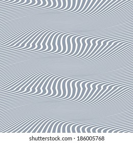 Grey and white abstract background of distorted lines