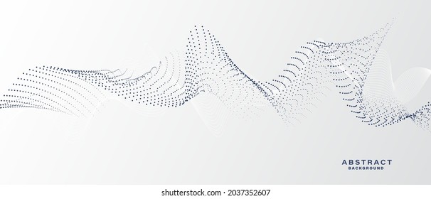 Fondo abstracto blanco gris con partículas fluidas. Concepto de tecnología digital para el futuro. ilustración vectorial.