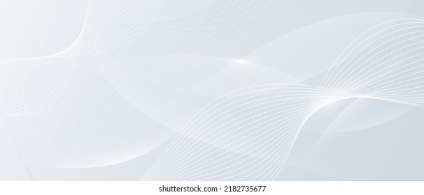 Grey white abstract background with flowing particles. Digital future technology concept. vector illustration.