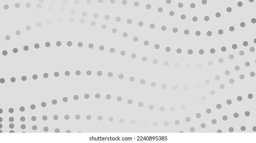 Fondo abstracto blanco gris con partículas fluidas. Concepto de tecnología digital para el futuro. ilustración vectorial.