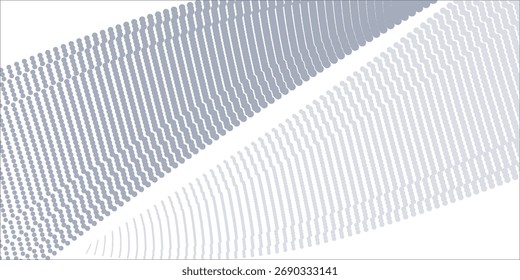 Fondo abstracto blanco gris con partículas que fluyen. Concepto de tecnología de futuro digital. Ilustración vectorial.