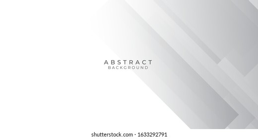 Grey white abstract background geometry shine and layer element vector for presentation design. Suit for business, corporate, institution, party, festive, seminar, and talks.