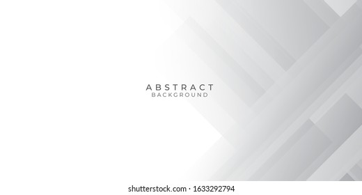 Grey white abstract background geometry shine and layer element vector for presentation design. Suit for business, corporate, institution, party, festive, seminar, and talks.