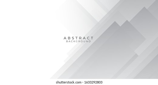 Grey white abstract background geometry shine and layer element vector for presentation design. Suit for business, corporate, institution, party, festive, seminar, and talks.