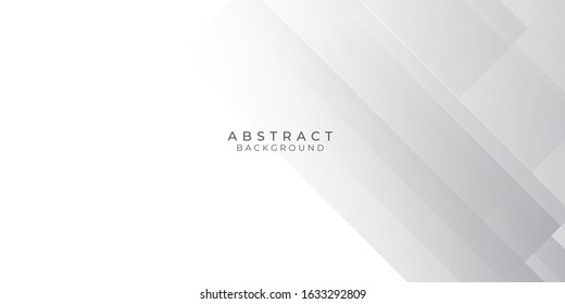 Grey white abstract background geometry shine and layer element vector for presentation design. Suit for business, corporate, institution, party, festive, seminar, and talks.
