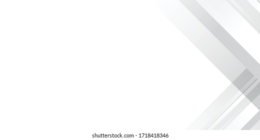 Grey white abstract background geometry shine and layer element vector for presentation design. Suit for corporate, business, institution, party, festive, seminar, and talks.