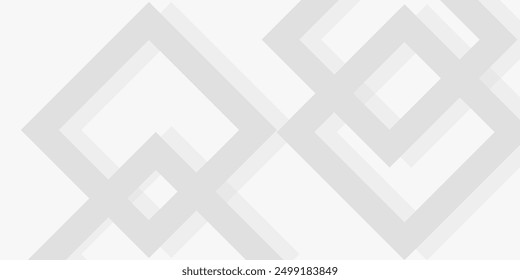 Grey white abstract background geometry shine and layer element vector for presentation design.