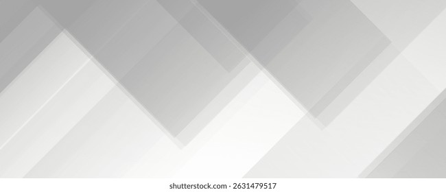 Grey white abstract background geometry shine and layer element vector for presentation design. Suit for business, corporate, institution, party, festive, seminar, and talks.