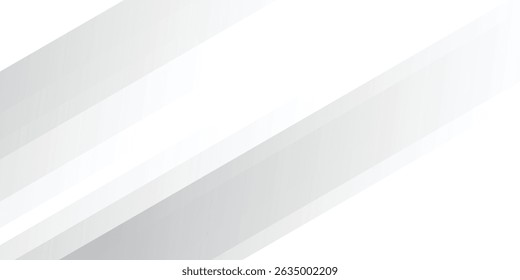 Brillo de geometría de fondo abstracto blanco gris y Vector de elemento de capa para diseño de presentación. Ilustración vectorial