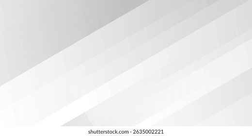 Brillo de geometría de fondo abstracto blanco gris y Vector de elemento de capa para diseño de presentación. Ilustración vectorial