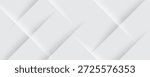 Grey white abstract background paper shine and layer element vector for presentation design. 