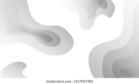 GREY WHITE ABSTRACT BACKGROUND PAPER AND ELEMENT LAYER FOR PRESENTATION DESIGN SUIT FOR BUSINESS, CORPORATE, INSTITUTION, PARTY SEMINAR TALKS