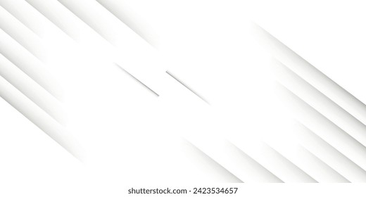 Grau-weißer abstrakter Hintergrund Papier glänzt und Layer-Element-Vektorgrafik für das Präsentationsdesign. Geeignet für Geschäftsleute, Firmen, Institutionen, Feiern, Feste, Seminare und Vorträge.