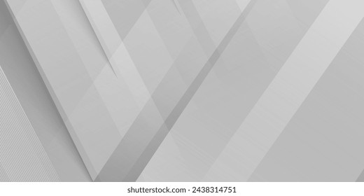 Grey white abstract background paper shine and layer element vector background