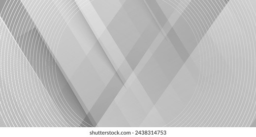 Papel de fondo abstracto blanco gris brillo y elemento de capa vector abstracto