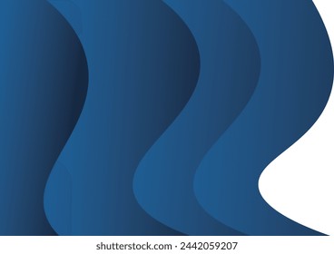 Grey white abstract background paper shine and layer element vector for presentation design