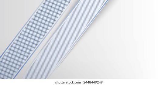 Grey white abstract background paper shine and layer element vector for presentation design. Suit for business, corporate, institution, party, festive, seminar, and talks.