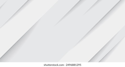 Grey white abstract background paper shine and layer element vector for presentation design modern. Suit for business, corporate, institution, party, festive, seminar, and talks. eps 10