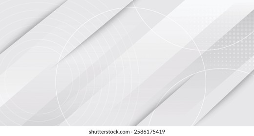 Grey white abstract background paper shine and layer element vector for presentation design. Suit for business, corporate, institution, party, festive, seminar, and talks