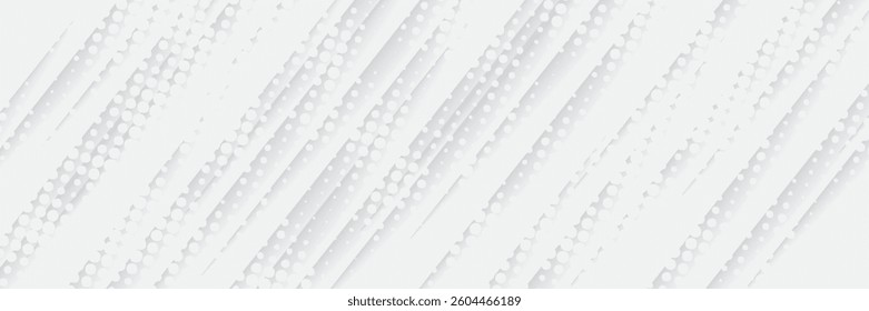 Grey white abstract background paper shine and layer element vector for presentation design. Suit for business, corporate, institution, party, festive, seminar, and talks.