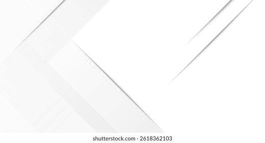 Grey white abstract background paper shine and layer element vector for presentation design. Suit for business, corporate, institution, party, festive, seminar, and talks