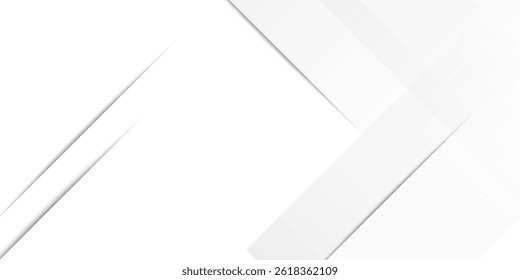 Grey white abstract background paper shine and layer element vector for presentation design. Suit for business, corporate, institution, party, festive, seminar, and talks