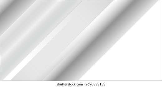 Grey white abstract background paper shine and layer element vector for presentation design. Suit for business, corporate, institution, party, festive, seminar, and talks.