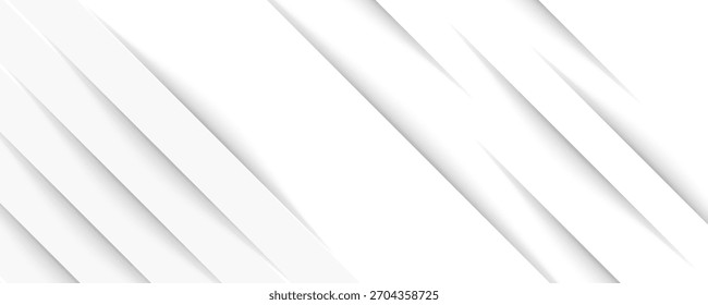 Grey white abstract background paper shine and layer element vector for presentation design. Suit for business, corporate, festive. simple design