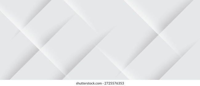 Branco cinza abstrato papel de fundo brilho e vetor de elemento de camada para design de apresentação. 