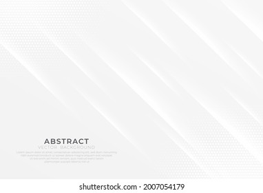 Grey and white abstract background shine. Simple and elegant light silver vector texture. Modern elegant design concept with space for your text. Suit for poster, cover, flyer. Vector illustration