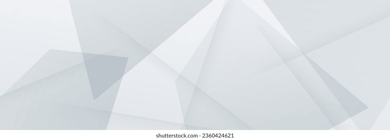 Grey white abstract banner paper shine and layer element vector for presentation design. Suit for business, corporate, institution, party, festive, seminar, and talks.