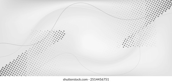 Grey white abstract modern background design. use for poster, template on web, backgrop.