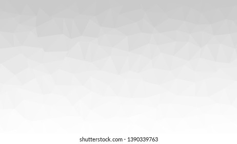 Grey and white abstract mosaic background with polygonal design, vector illustration template