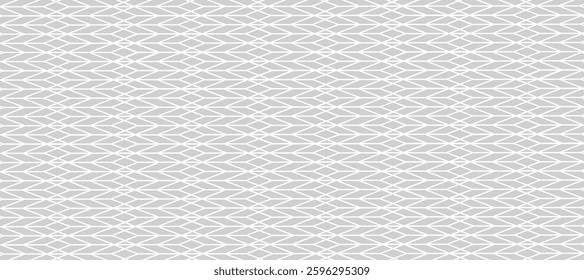 Grey and white abstract seamless pattern with white tracery decor