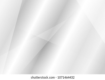 Grey and white abstract smooth gradient background. Modern vector design