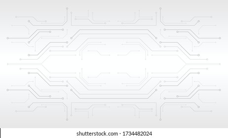 Grey White Abstract Technology Background, Business Graphic ,Hi-tech Communication Concept Innovation Background,science And Technology Digital Line White Background