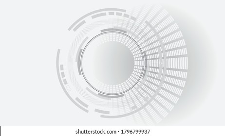 Grey white Abstract technology background, business graphic ,Hi-tech communication concept innovation background,science and technology digital line white background
