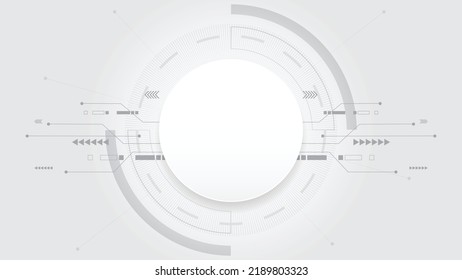 Grey white Abstract technology background, Hi tech digital connect, communication, high technology concept, science, technology background