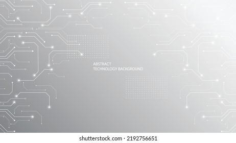 Grey white Abstract technology background, Hi tech digital connect, communication, high technology concept, science, technology background - Shutterstock ID 2192756651