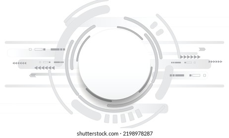 Fondo de tecnología Gray white Resumen, Hi tech digital connect, comunicación, concepto de alta tecnología, ciencia, tecnología de fondo