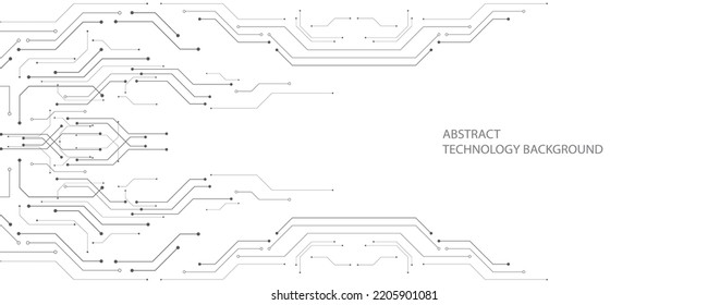 Grey white Abstract technology background, Hi tech digital connect, communication, high technology concept, science, technology background